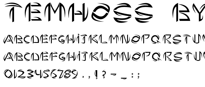 TEMHOSS (By: HAsAN) font